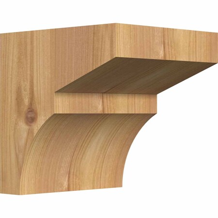 Ekena Millwork Monterey Smooth Corbel, Western Red Cedar, 5 1/2"W x 6"D x 6"H COR06X06X06MON00SWR